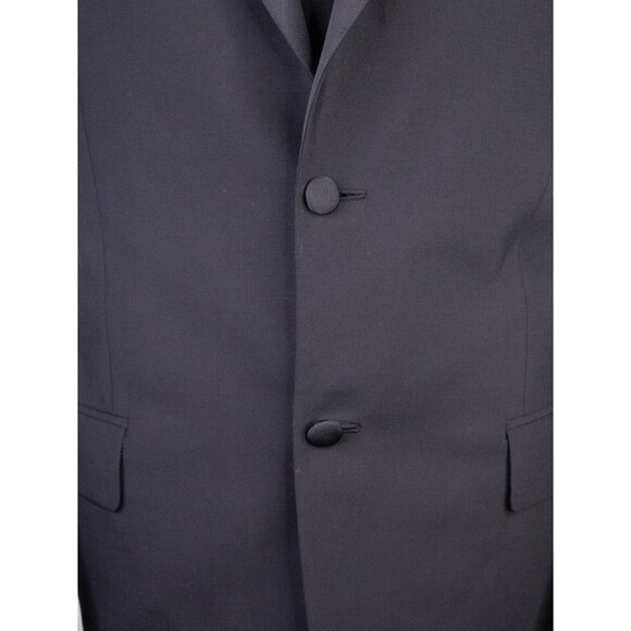 Joseph Abboud Tuxedo Blazer Mens Solid Black Dinner Jacket Coat Sz 40L 2-Button - Picture 3 of 14